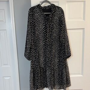 Black and White Polka Dot Dress